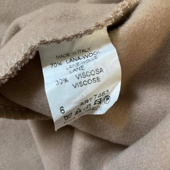 Luigi Moda Made in Italy wool fur poncho - Picture 3 of 4